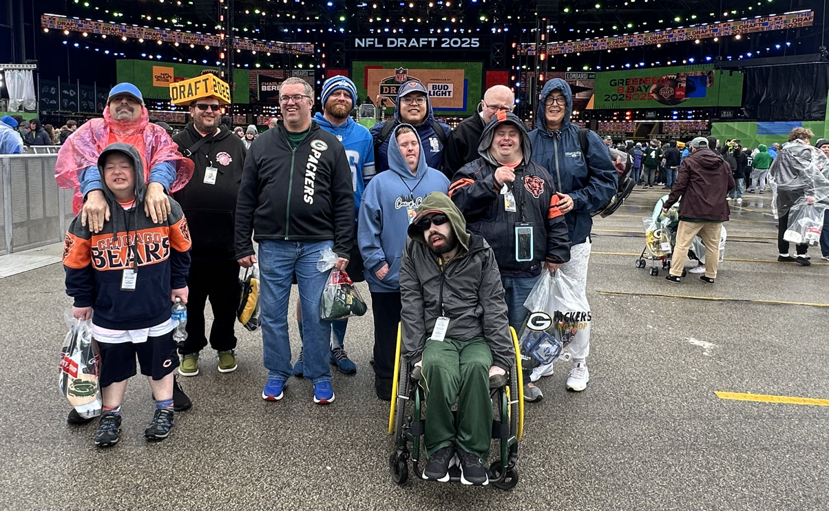 Campers visit the NFL Draft!